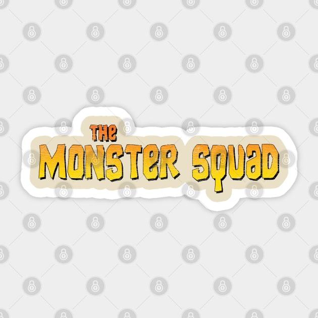 MONSTER SQUAD (a la "The Goonies") Sticker by jywear